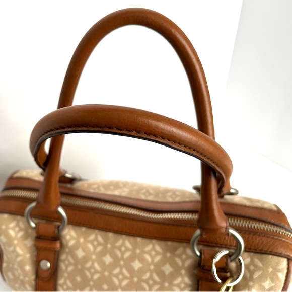 Fossil Maddox Satchel Reissue Fabric and Leather - Picture 3 of 14